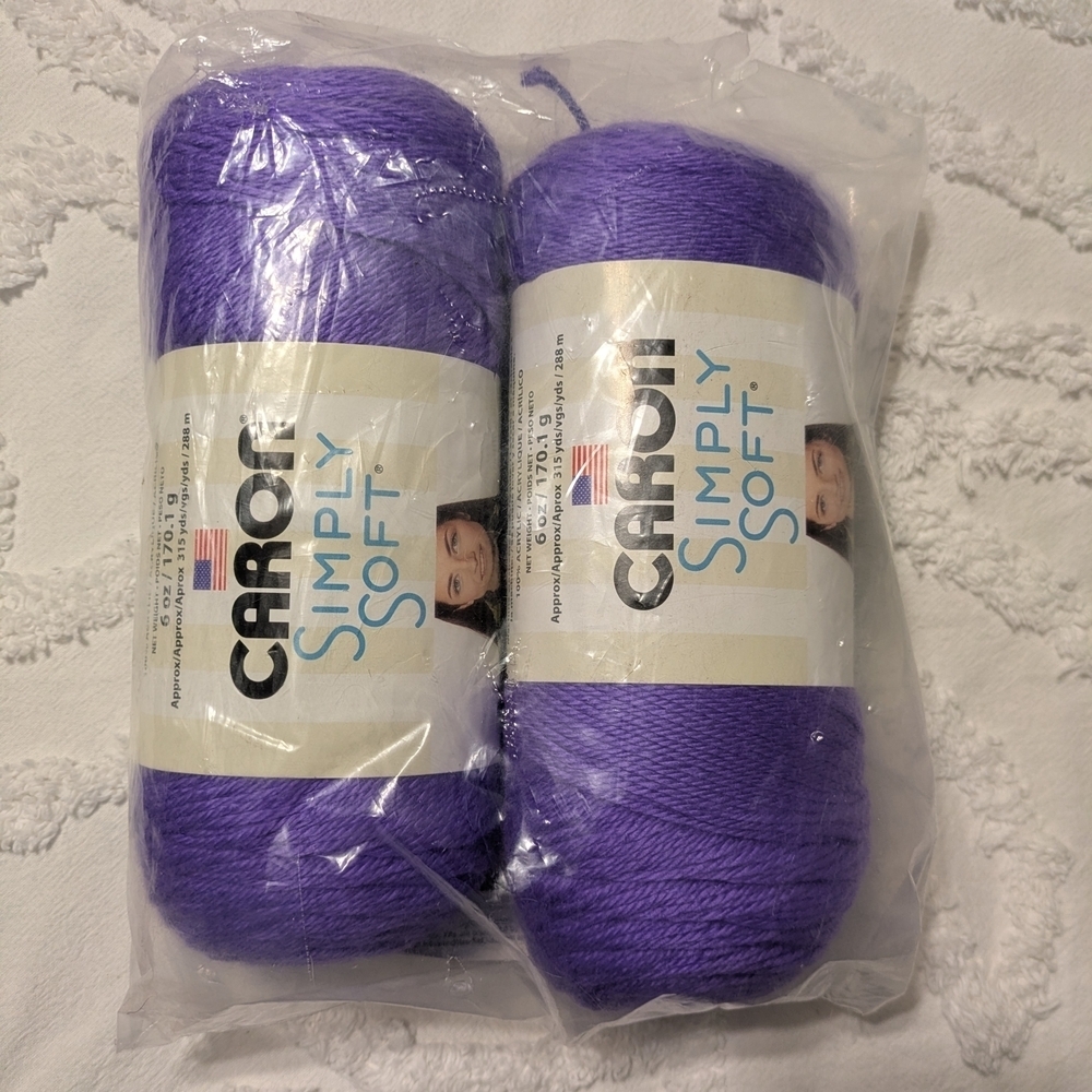 Annie Steppin' Out Purple Poncho Crochet and Knitting Kit - Picture 2 of 2
